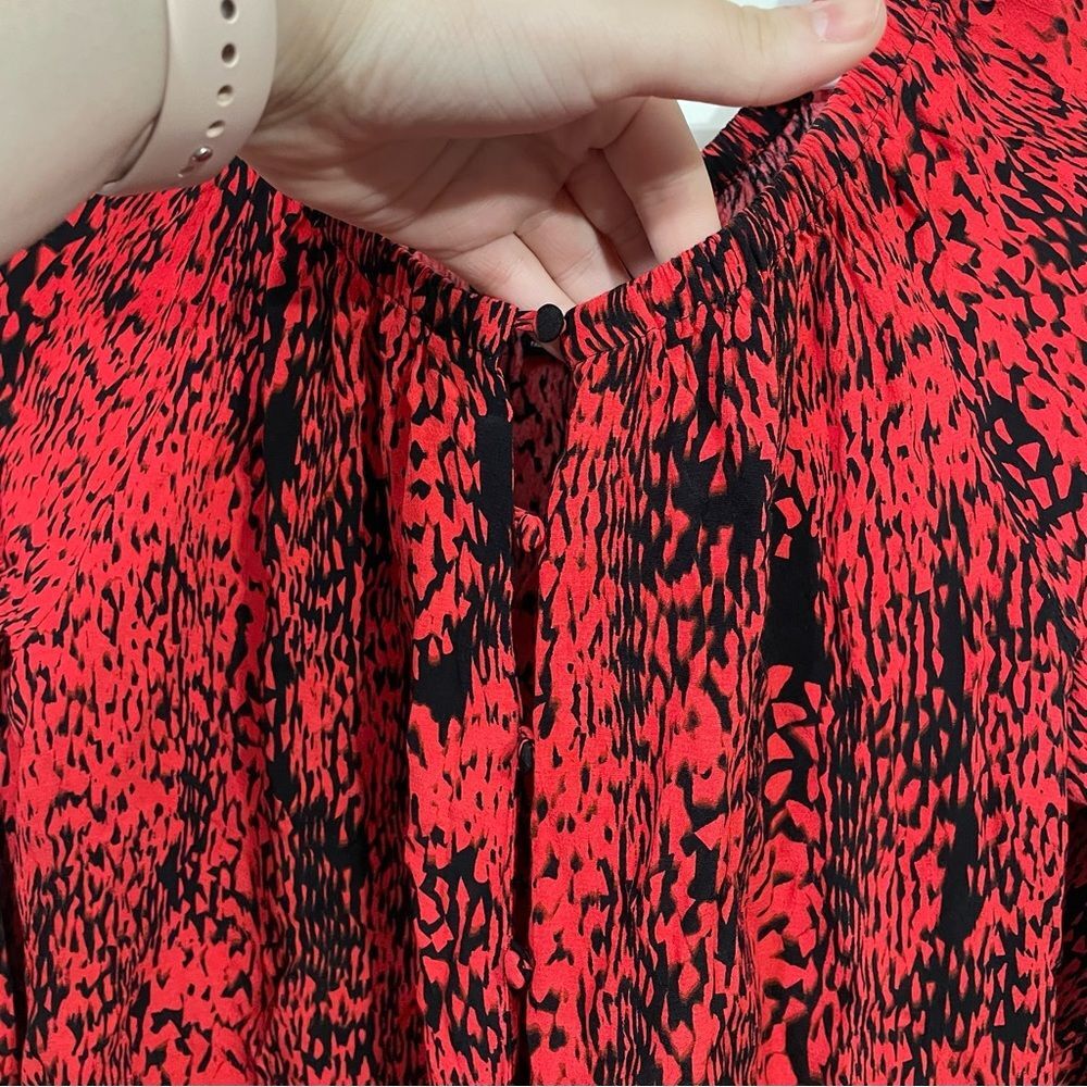 Sanctuary Patterned Button Long Sleeve Blouse - image 3